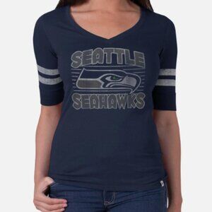 Seattle Seahawks Vintage Graphic Flanker Tee by '47 Brand, Size Medium